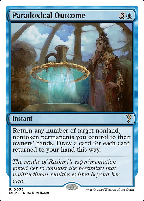 Paradoxical Outcome (White Border) - MB2 - 33