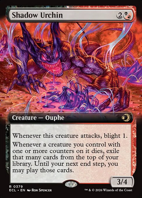 Shadow Urchin (Extended Art) (Foil) - ECL - 379