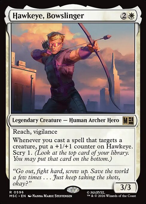 Hawkeye, Bowslinger - MSC - 596