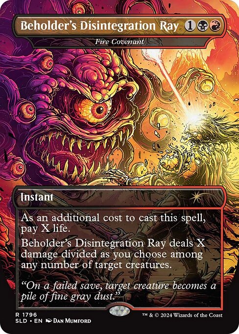 Beholder's Disintegration Ray - Fire Covenant - SLD - 1796