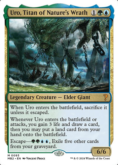 Uro, Titan of Nature's Wrath (White Border) - MB2 - 93