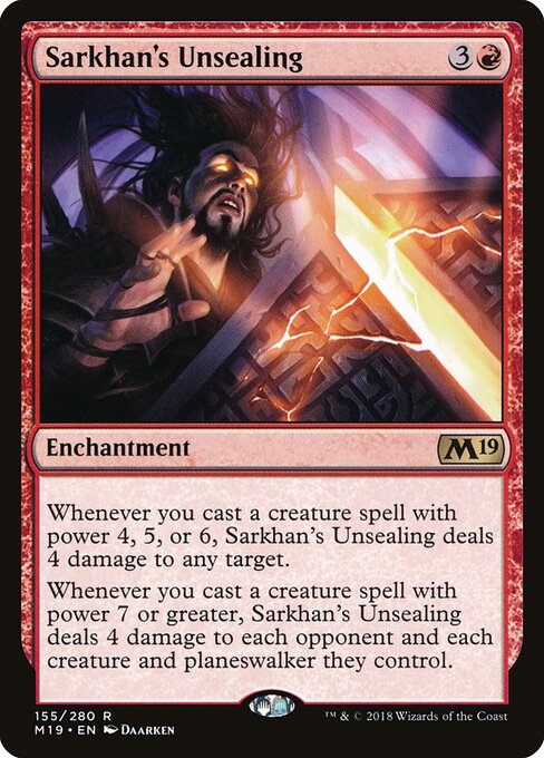 Sarkhan's Unsealing - M19 - 155