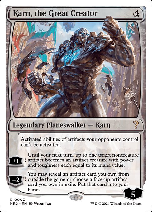 Karn, the Great Creator (White Border) - MB2 - 3