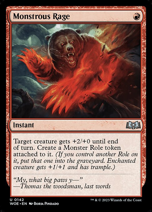 Monstrous Rage - WOE - 142