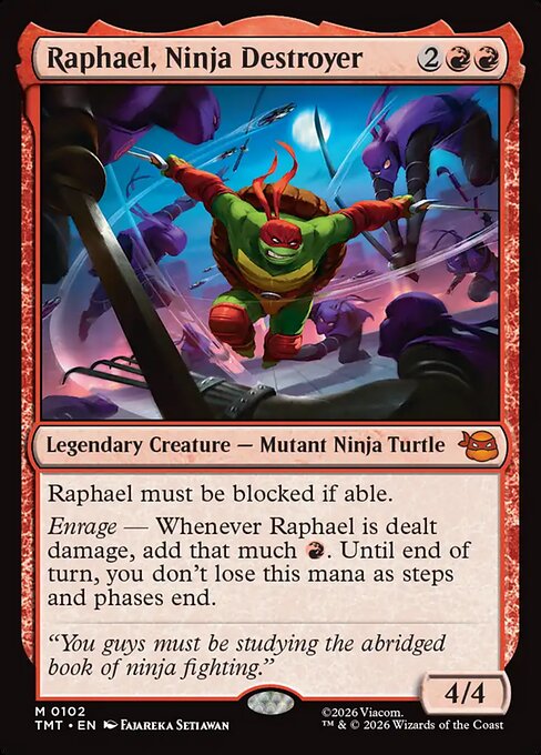 Raphael, Ninja Destroyer (Foil) - TMT - 102