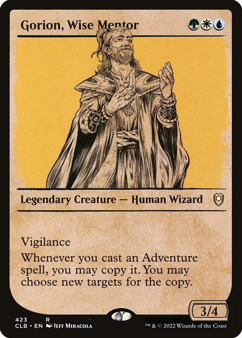 Gorion, Wise Mentor (Showcase) (Foil) - CLB - 423