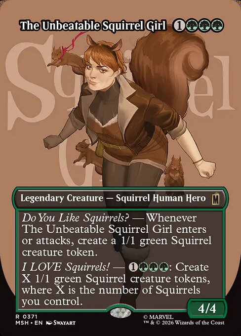 The Unbeatable Squirrel Girl (Borderless) (Foil) - MSH - 371