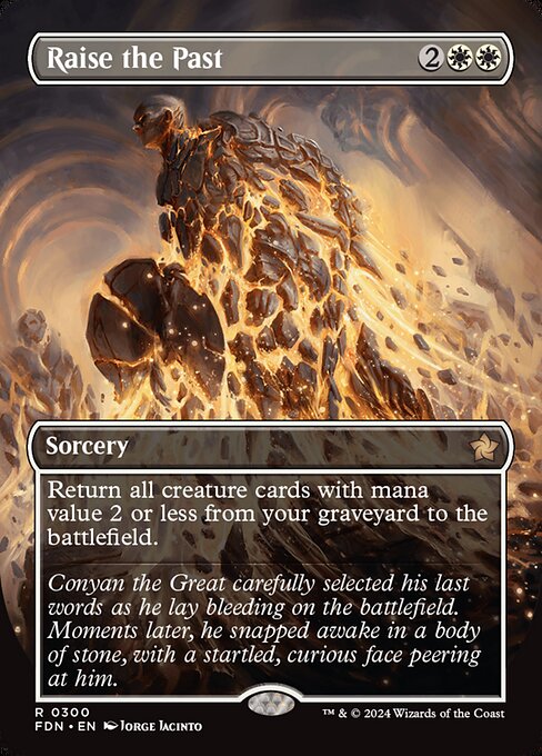 Raise the Past (Borderless) (Foil) - FDN - 300