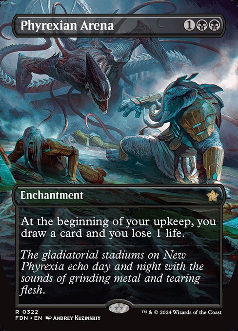Phyrexian Arena (Borderless) - FDN - 322