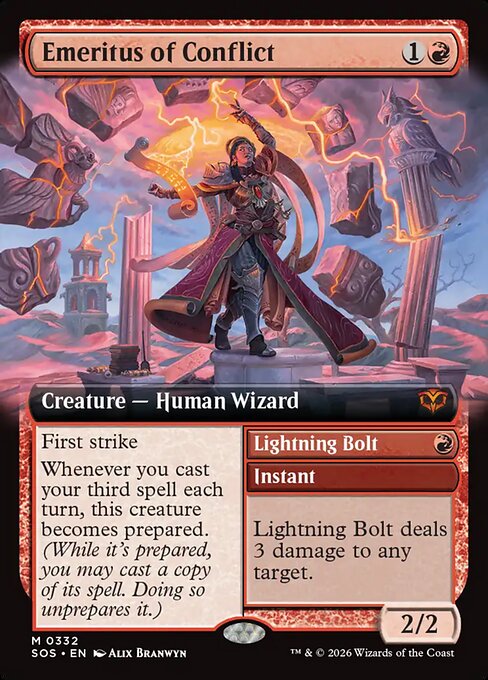 Emeritus of Conflict (Extended Art) (Foil) - SOS - 332