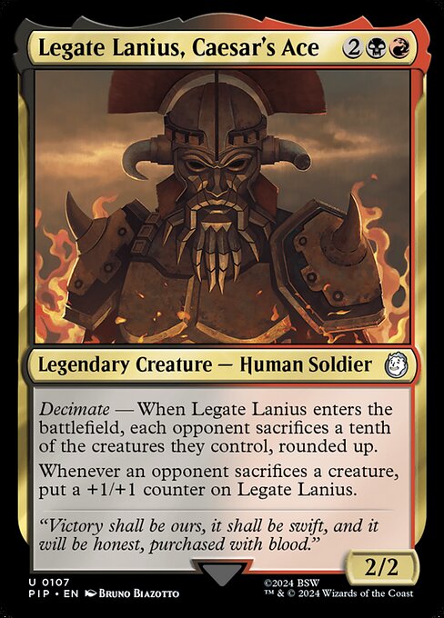 Legate Lanius, Caesar's Ace - PIP - 107