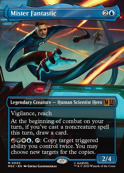 Mister Fantastic (Borderless) (Foil) - MSC - 2
