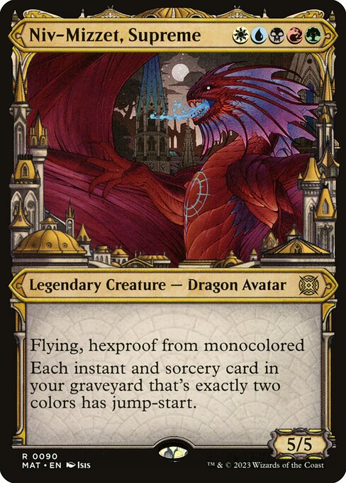 Niv-Mizzet, Supreme (Showcase) (Foil) - MAT - 90