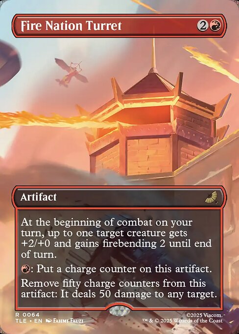 Fire Nation Turret (Borderless) (Foil) - TLE - 64