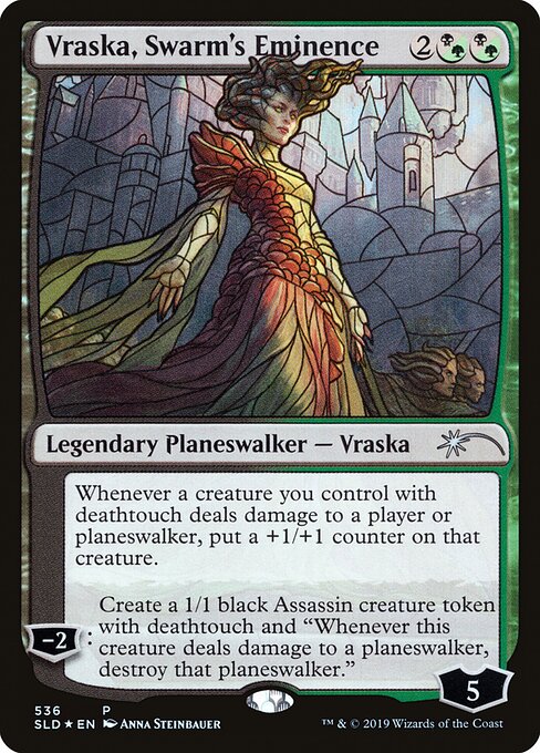 Vraska, Swarm's Eminence (Stained Glass) (Foil) - SLD - 536