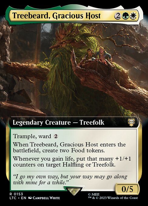 Treebeard, Gracious Host (Extended Art) - LTC - 153