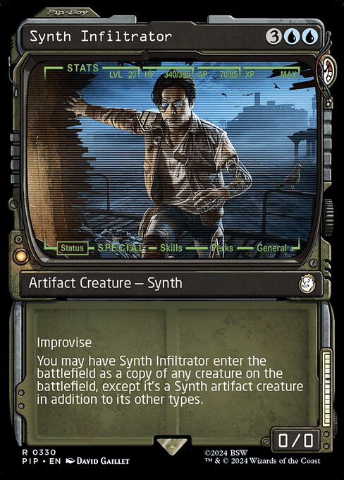 Synth Infiltrator (Showcase) (Foil) - PIP - 330
