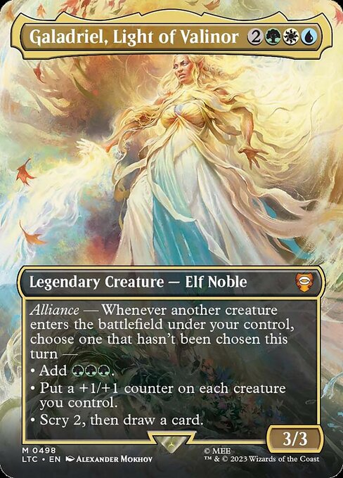 Galadriel, Light of Valinor (Borderless) (Foil) - LTC - 498