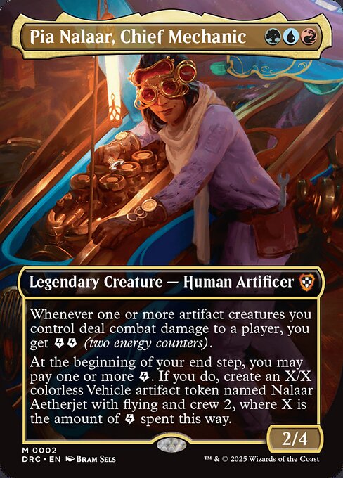 Pia Nalaar, Chief Mechanic (Borderless) (Foil) - DRC - 2