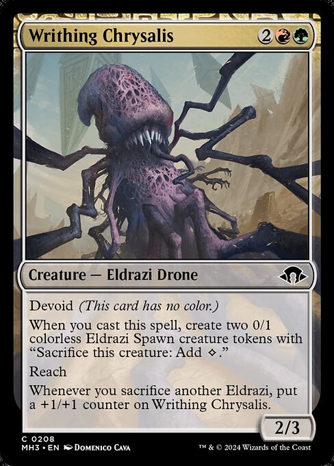 Writhing Chrysalis (Foil) - MH3 - 208