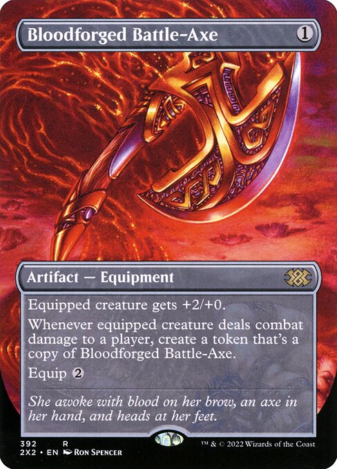 Bloodforged Battle-Axe (Borderless) - 2X2 - 392