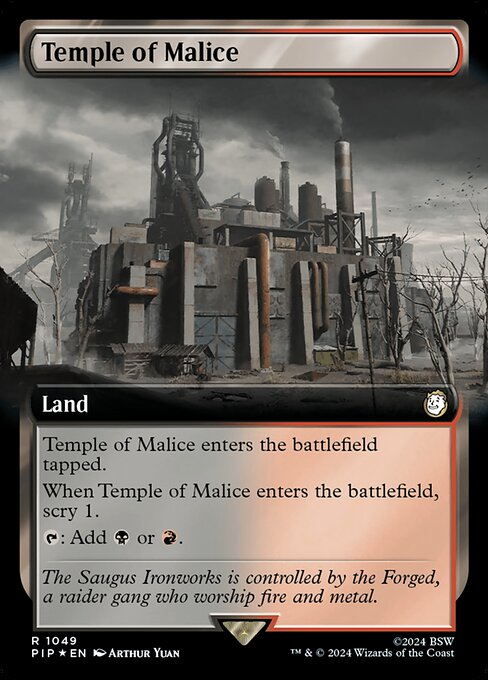 Temple of Malice (Extended Art) (Surge Foil) - PIP - 1049