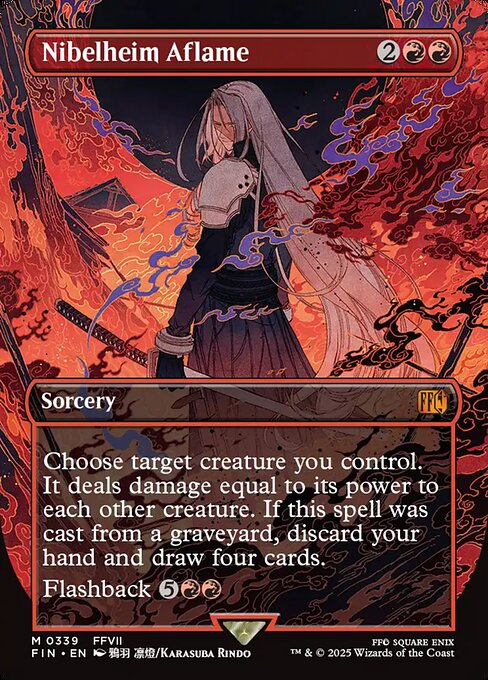 Nibelheim Aflame (Borderless) (Foil) - FIN - 339