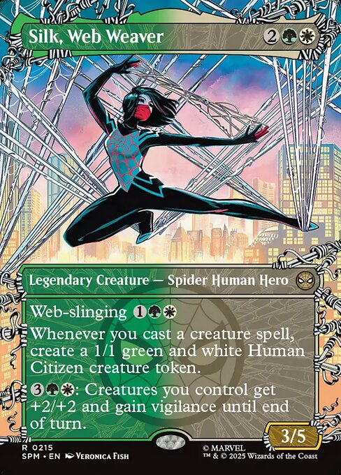 Silk, Web Weaver (Borderless) (Foil) - SPM - 215