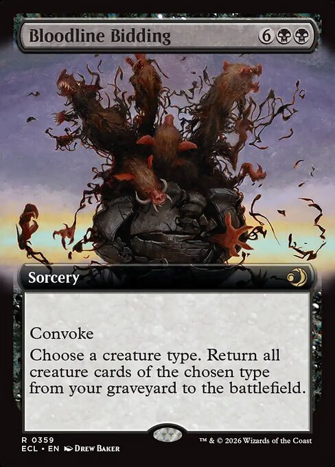 Bloodline Bidding (Extended Art) - ECL - 359