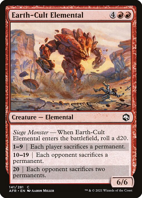 Earth-Cult Elemental - AFR - 141