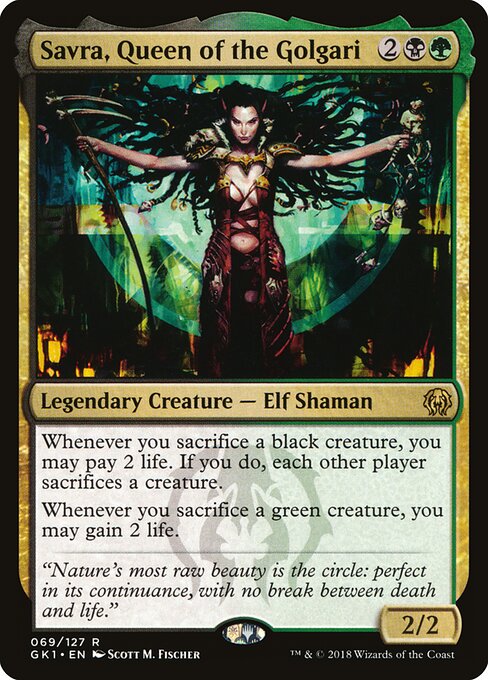 Savra, Queen of the Golgari - GK1 - 69