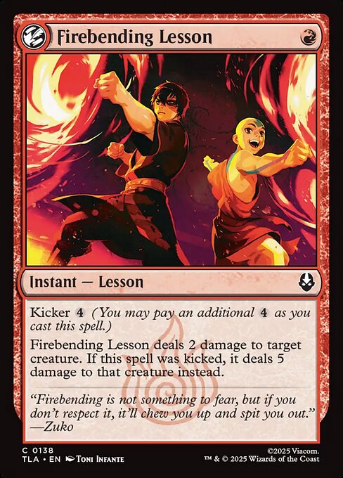 Firebending Lesson (Foil) - TLA - 138