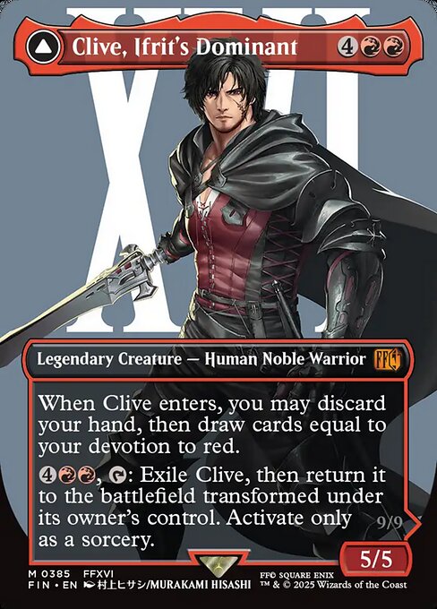 Clive, Ifrit's Dominant (0385) (Borderless) - FIN - 385