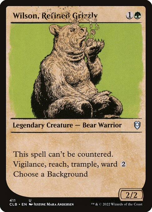 Wilson, Refined Grizzly (Showcase) - CLB - 411