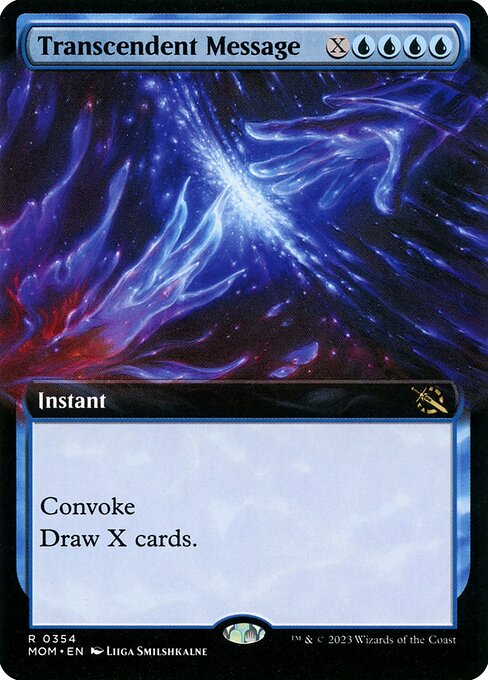 Transcendent Message (Extended Art) (Foil) - MOM - 354