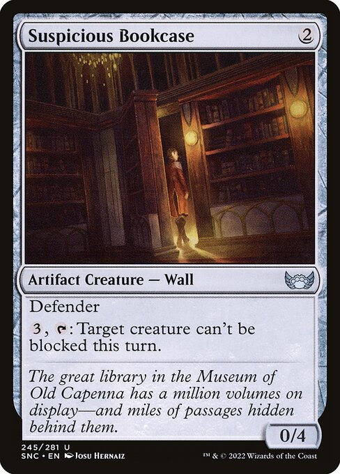 Suspicious Bookcase (Foil) - SNC - 245