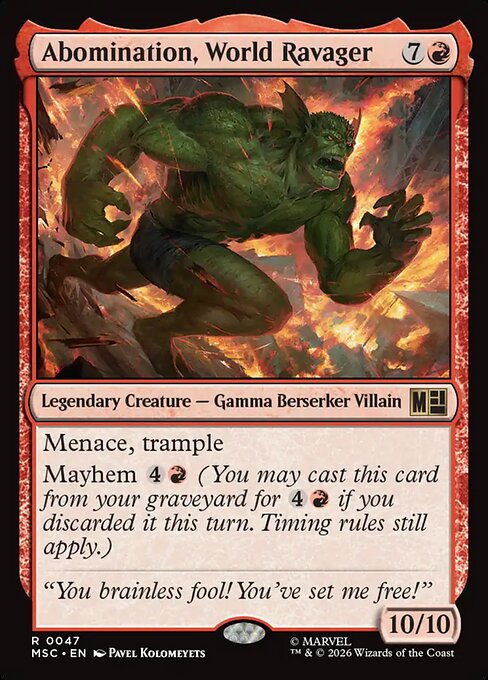 Abomination, World Ravager - MSC - 47