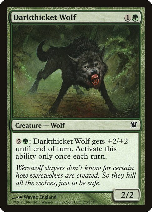 Darkthicket Wolf (Foil) - ISD - 175