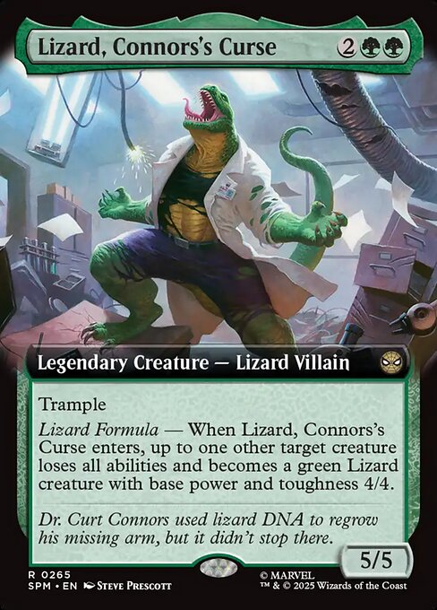 Lizard, Connors's Curse (Extended Art) (Foil) - SPM - 265