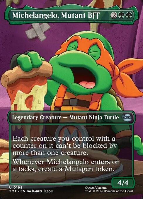 Michelangelo, Mutant BFF (Borderless) - TMT - 198